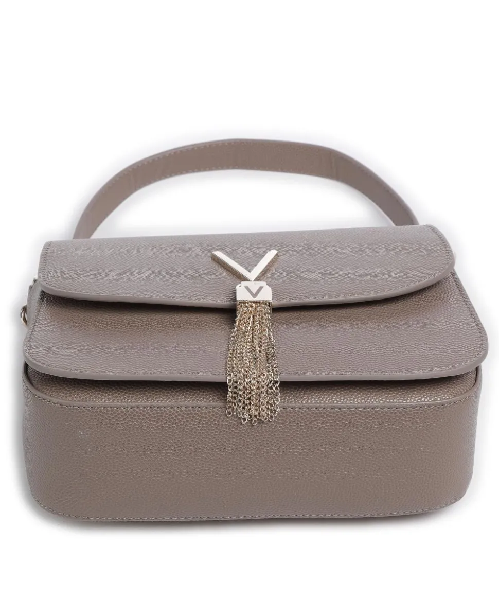 Divina Schultertasche Lederimitat taupe