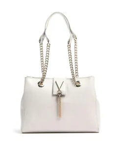 Divina Shopper Lederimitat hellgrau