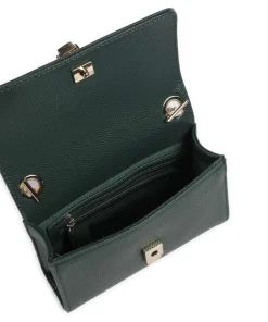 Divina Umhängetasche Lederimitat dunkelgrün