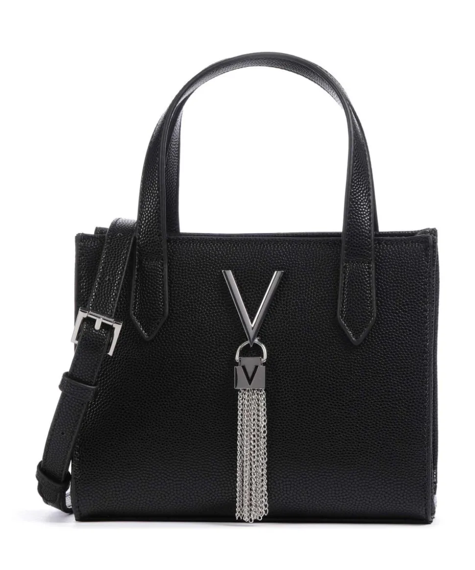 Divina Umhängetasche Lederimitat schwarz