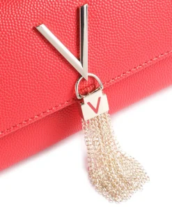 Divina Umhängetasche Lederimitat rot