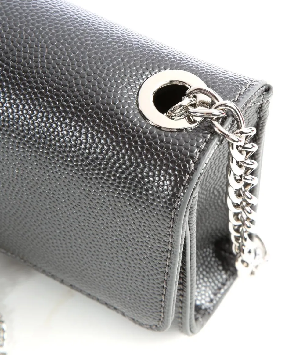 Divina Umhängetasche Lederimitat dunkelgrau