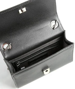 Divina Umhängetasche Lederimitat dunkelgrau