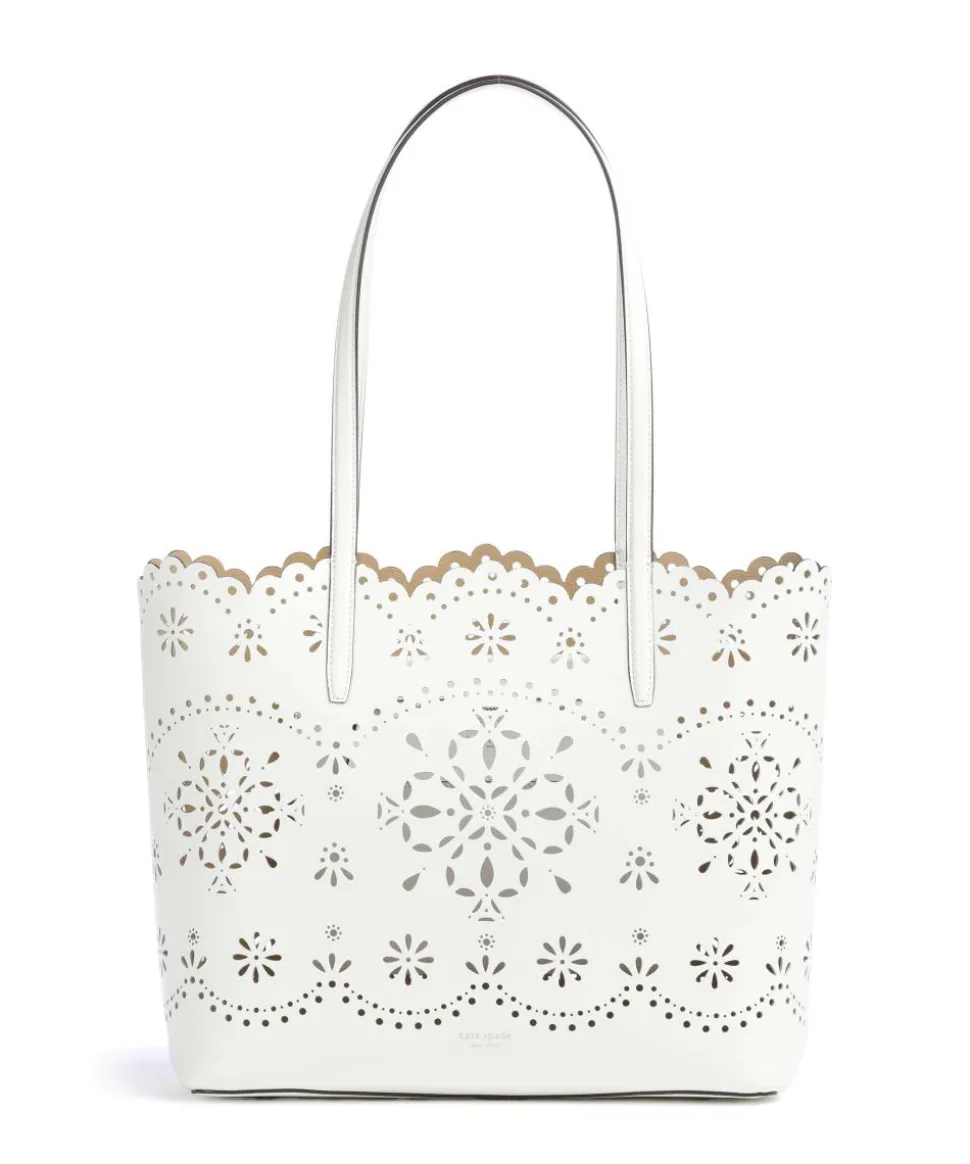 Do It All Large Shopper fein genarbtes Rindsleder weiß