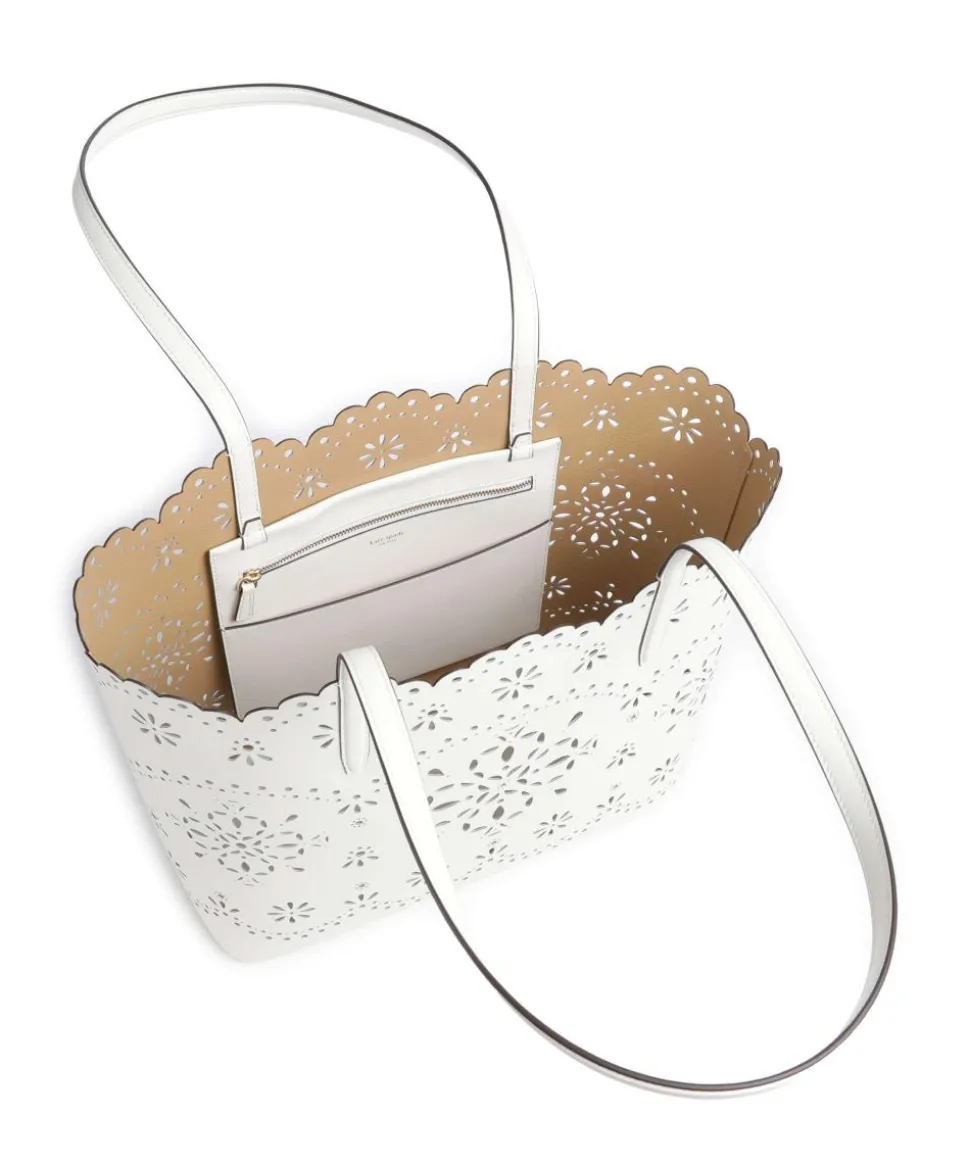 Do It All Large Shopper fein genarbtes Rindsleder weiß