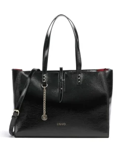 Doba L Shopper Lederimitat schwarz