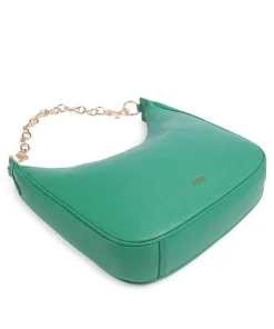 Dolce Ginger Beuteltasche genarbtes Leder grün