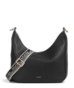 Dolce Ginger Schultertasche genarbtes Leder schwarz