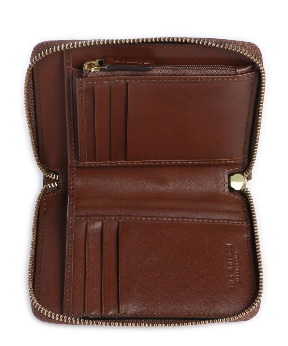 Domitilla Geldbörse fein genarbtes Rindsleder braun