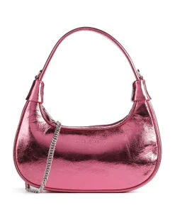 Donna Aura Schultertasche weiches Rindsleder pink