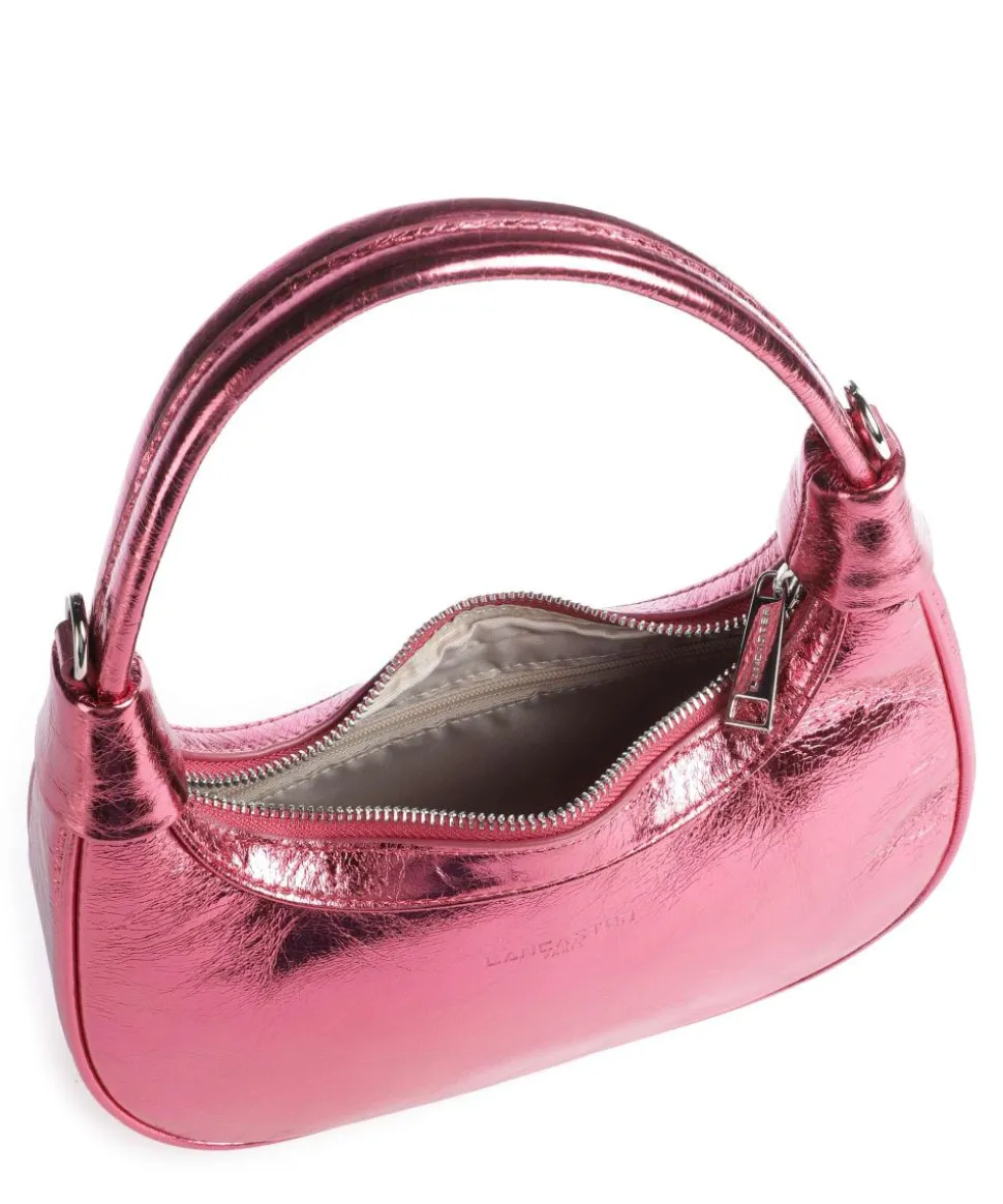 Donna Aura Schultertasche weiches Rindsleder pink