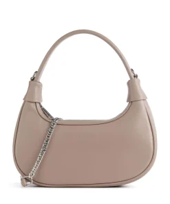 Donna Aura Schultertasche weiches Rindsleder taupe