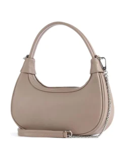 Donna Aura Schultertasche weiches Rindsleder taupe