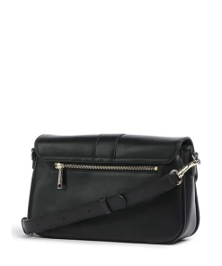 Donna Fia Umhängetasche fein genarbtes Rindsleder schwarz