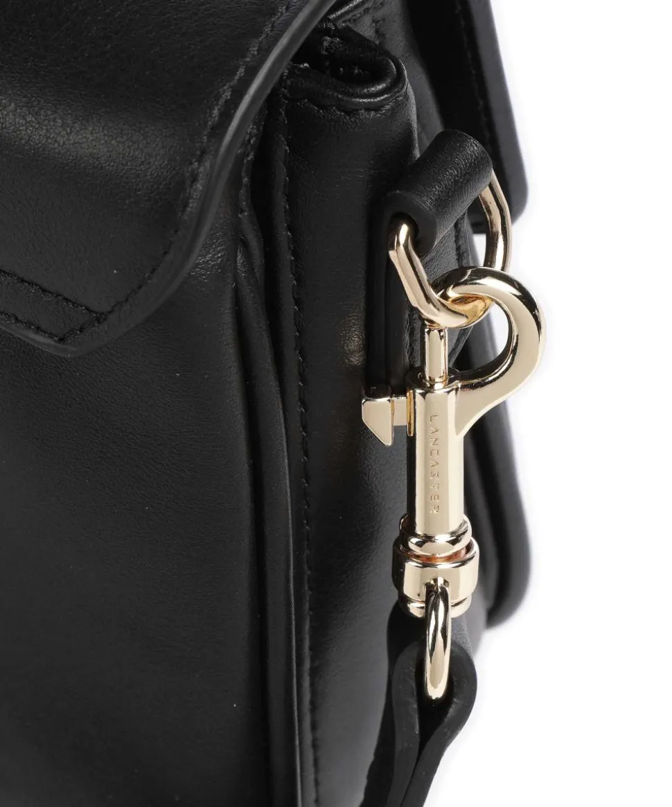 Donna Fia Umhängetasche fein genarbtes Rindsleder schwarz