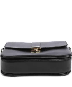 Donna Fia Umhängetasche fein genarbtes Rindsleder schwarz