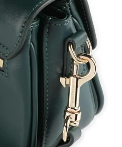 Donna Fia Umhängetasche fein genarbtes Rindsleder dunkelgrün