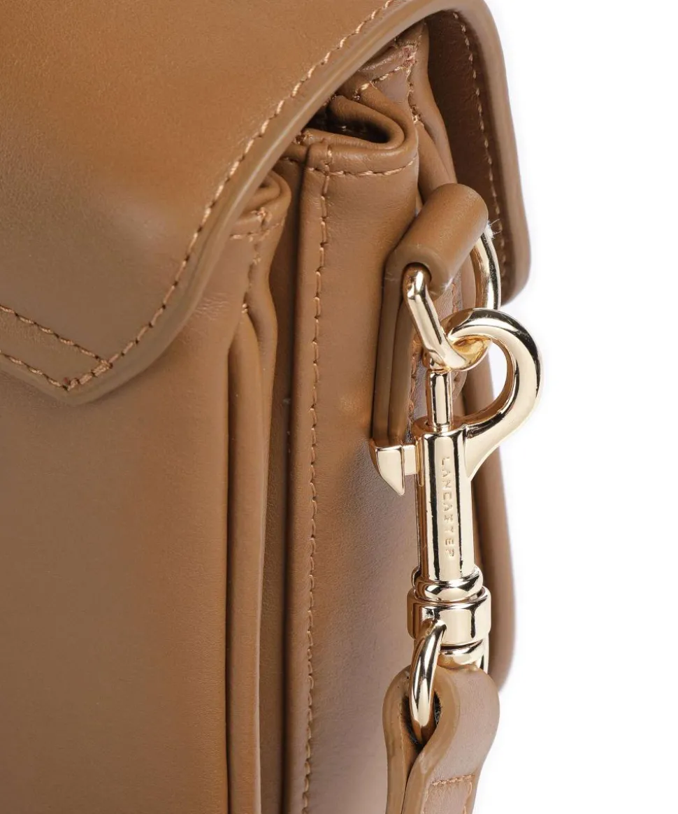 Donna Fia Umhängetasche fein genarbtes Rindsleder braun