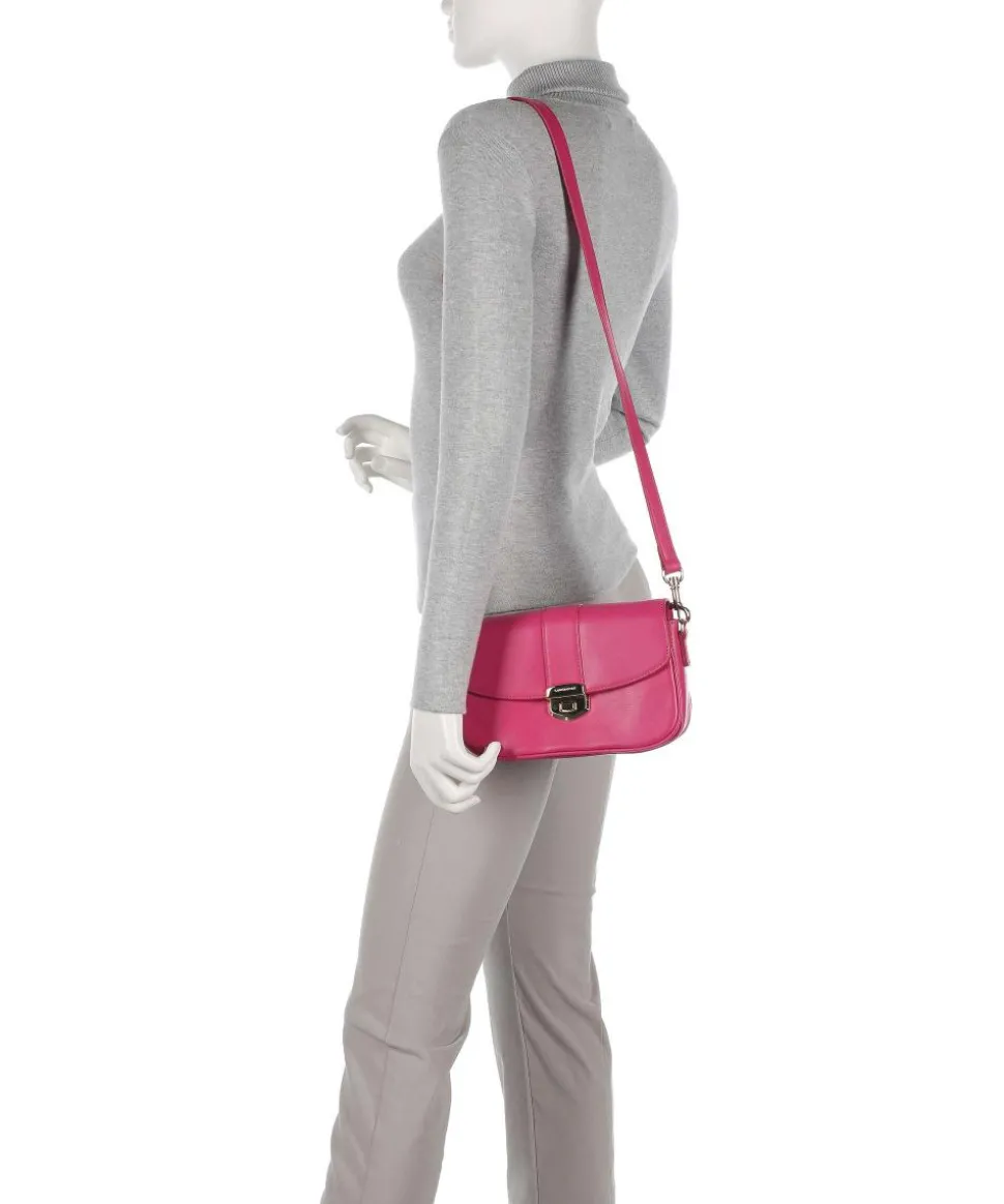 Donna Fia Umhängetasche fein genarbtes Rindsleder pink