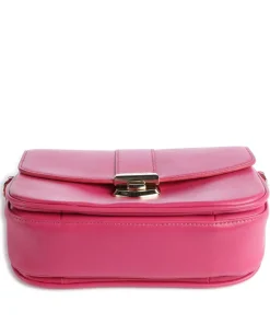 Donna Fia Umhängetasche fein genarbtes Rindsleder pink