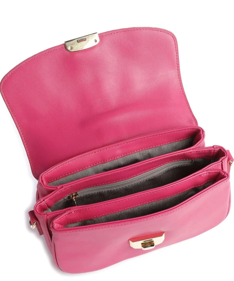 Donna Fia Umhängetasche fein genarbtes Rindsleder pink