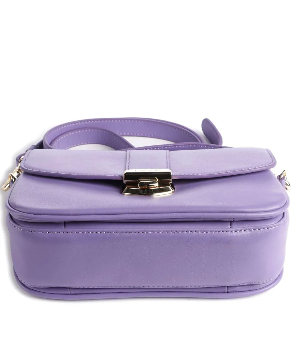 Donna Fia Umhängetasche fein genarbtes Rindsleder violett