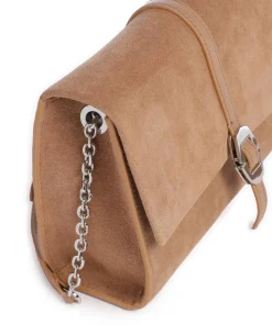 Dorian Suede Umhängetasche aufgerautes Rindsleder hellbraun