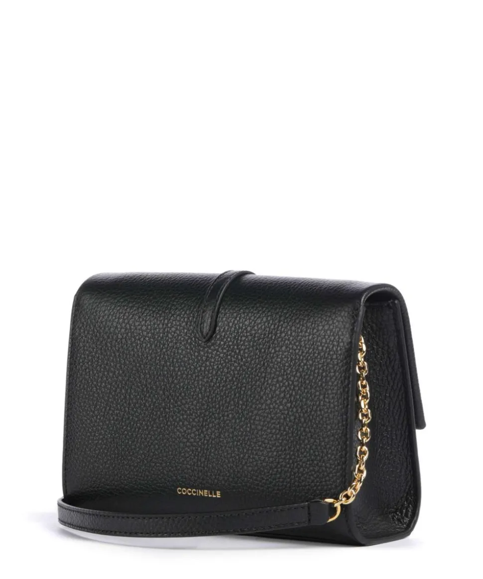 Dorian Umhängetasche genarbtes Rindsleder schwarz