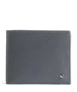 Downtown RFID Geldbörse fein genarbtes Kalbsleder dunkelgrau