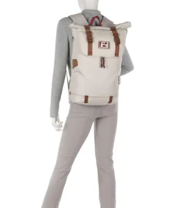 Dreamwalker Christopher Rolltop Rucksack 15″ recyceltes Polyester beige