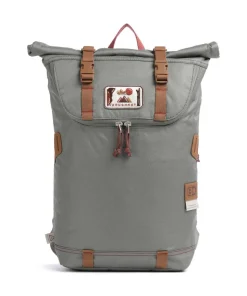 Dreamwalker Christopher Small Rolltop Rucksack 13″ recyceltes Polyester graugrün