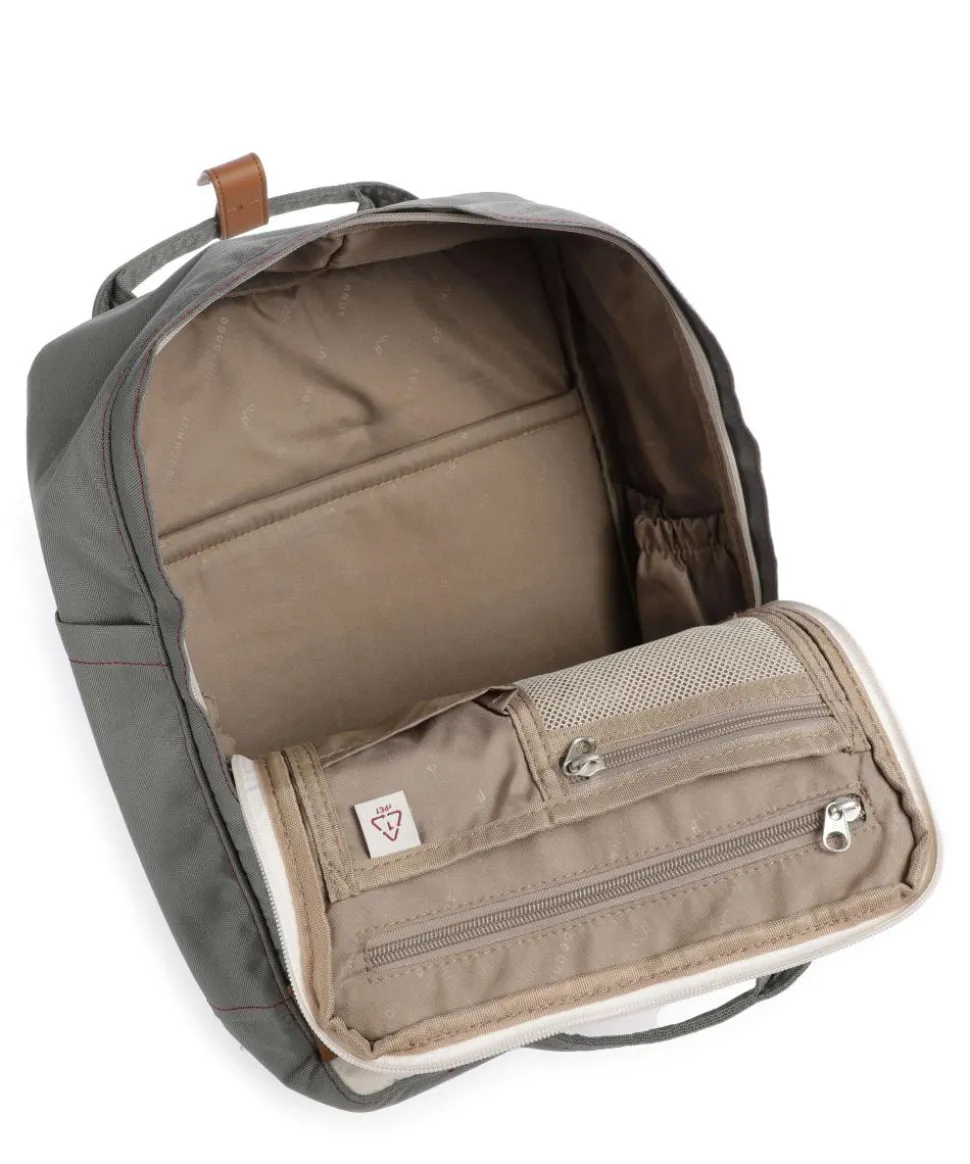 Dreamwalker Macaroon Rucksack 14″ recyceltes Polyester grau/beige