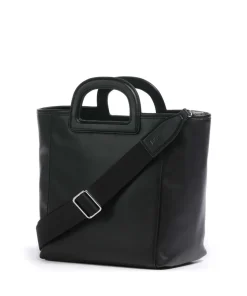 Drew Handtasche Lederimitat schwarz