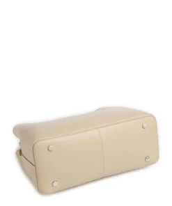 Dukes Place Handtasche fein genarbtes Rindsleder beige