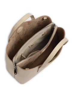 Dukes Place Handtasche fein genarbtes Rindsleder beige