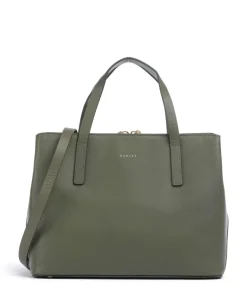 Dukes Place Handtasche fein genarbtes Rindsleder khaki