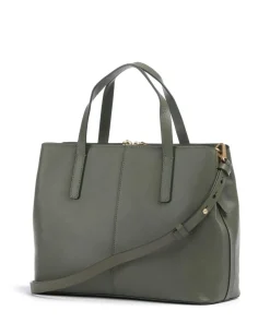 Dukes Place Handtasche fein genarbtes Rindsleder khaki