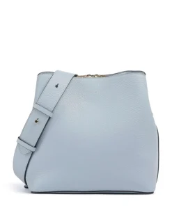 Dukes Place Medium Umhängetasche genarbtes Rindsleder hellblau