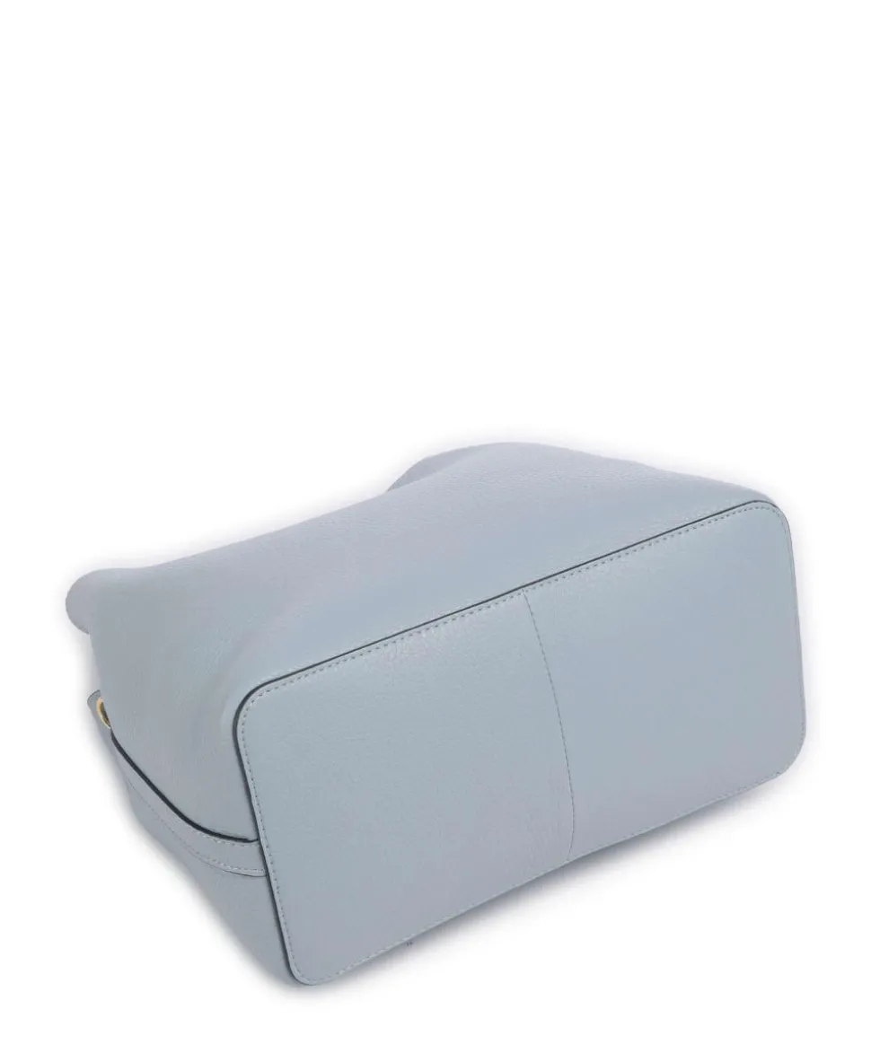 Dukes Place Medium Umhängetasche genarbtes Rindsleder hellblau