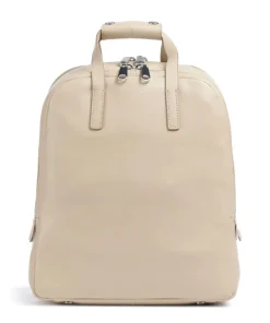Dukes Place Rucksack fein genarbtes Rindsleder beige
