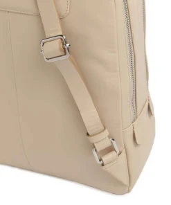 Dukes Place Rucksack fein genarbtes Rindsleder beige