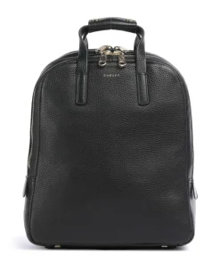 Dukes Place Rucksack genarbtes Rindsleder schwarz