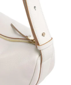 Dukes Place Schultertasche genarbtes Rindsleder elfenbein