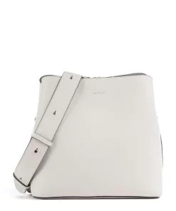 Dukes Place Umhängetasche genarbtes Rindsleder elfenbein