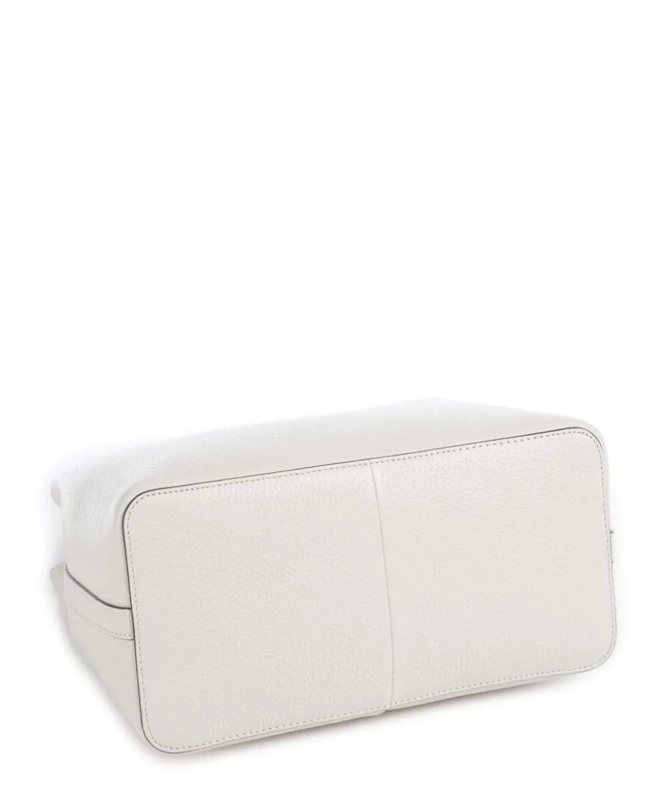 Dukes Place Umhängetasche genarbtes Rindsleder elfenbein