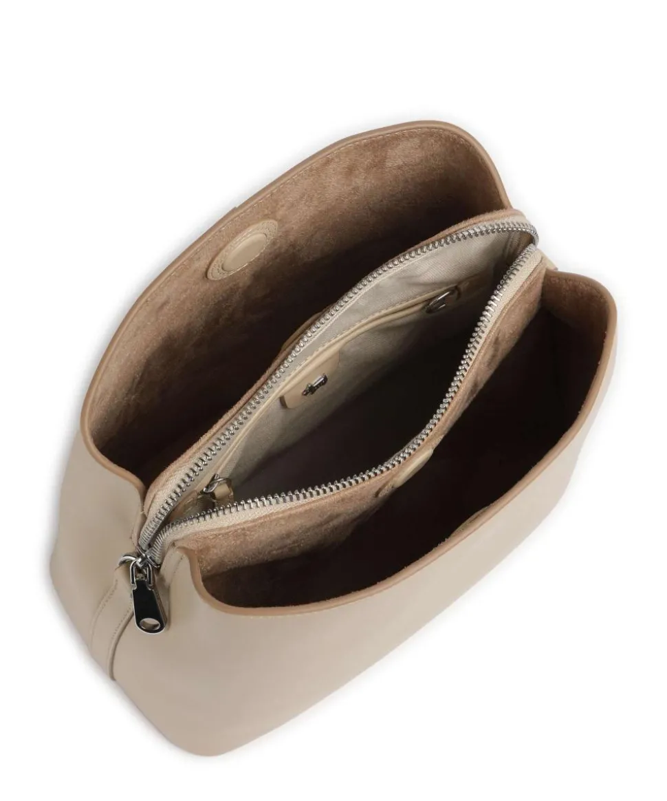 Dukes Place Umhängetasche fein genarbtes Rindsleder beige