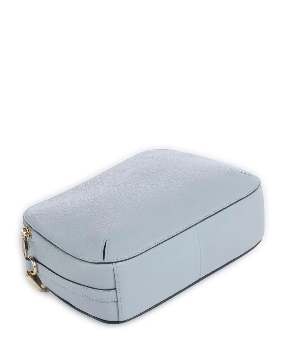 Dukes Place Umhängetasche genarbtes Rindsleder hellblau