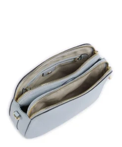 Dukes Place Umhängetasche genarbtes Rindsleder hellblau