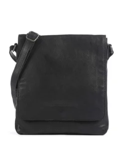 Duncan Umhängetasche fein genarbtes Rindsleder schwarz