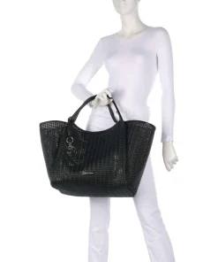 Durini 24 Shopper Lederimitat schwarz